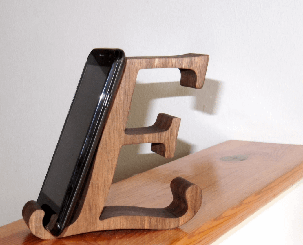 E carta nogal soporte móvil de madera / Soporte móvil de madera para